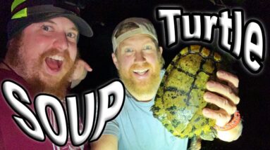 Catch and Cook Turtle Soup / Day 2 Of 30 Day Survival Challenge Texas