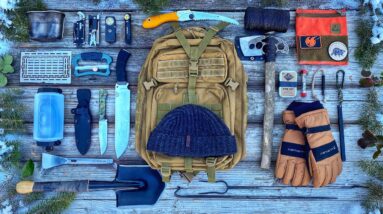 6 Days Winter Camping in a BLIZZARD Rocky Mountains - The Survival Kit