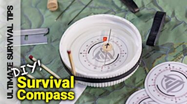 DIY - Junk Drawer / Survival Kit Compass Hack - You Can Make Today. Best Last Ditch Bug Out Compass