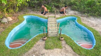 Incredible!! Build The Most Butterfly Swimming Pools Underground