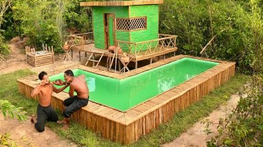 Build Most Craft Bamboo House Villa And Craft BamBoo Swimming Pools ,Fish Pound Part I