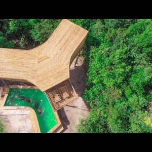 Build The Most Craft Bamboo Villa And Swimming Pools [Full Video]